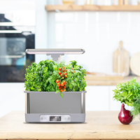 Système de jardinage hydroponique intelligent à 8 bacs avec contrôle par application WiFi, réservoir d'eau en acier inoxydable, planteur d'herbes d'intérieur pour la cuisine à domicile