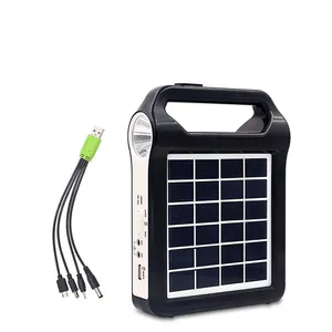 Alat generator tenaga surya paling populer grosir isi ulang pencahayaan dalam ruangan portabel kualitas tinggi daya mudah