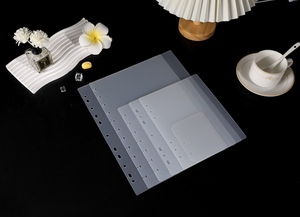 Bán buôn Loose-Leaf xoắn ốc máy tính xách tay a4a5a8 chất kết dính <span class=keywords><strong>PP</strong></span> Index Tab trang Pocket Divider hot item - Product Image 2