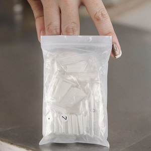 500 faux ongles français en ABS, couvrance totale, forme carrée ou amande 3D, sans plis, pour manucure DIY ou en salon - Product Image 2