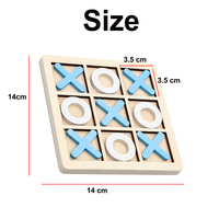 Individuelles Tic-Tac-Toe Holzspiel für Kinder