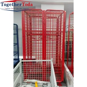 Meuble de style industriel simple, casier mobile en métal robuste pour vêtements de pompier, pour entrepôt et logistique - Product Image 3