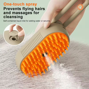 Dog Cat Hair Comb Self Cleaning Deshedding Remover <b>Pet</b> Hair Remover Cleaning Tools for Cat Steam <b>Brushes</b> Spray <b>Pet</b> <b>Brushes</b> - Product Image 2