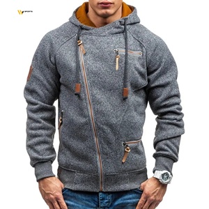 Sudadera CON CAPUCHA DE MODA personalizada para hombre 2023, nuevo diseño de cremallera deportiva de algodón caliente, técnica bordada con estampado 3D de lana de tamaño XS para invierno - Product Image 1