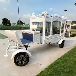Cercueil électrique vintage traditionnel à 4 roues, style voiture funéraire, pour fournitures funéraires, équipement funéraire, couleur personnalisable - Product Image 1