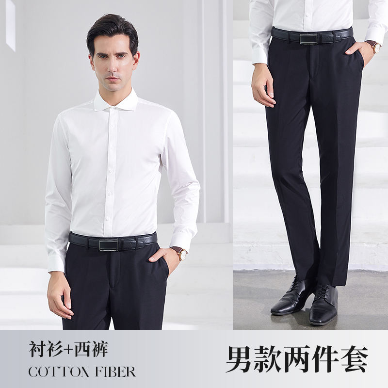 Camicia+pantaloni bianchi da uomo