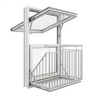 Fenêtre de toit ouvrable Cabrio Balcony pour Villa, Conversion Loft, Fenêtre à guillotine simple en vinyle