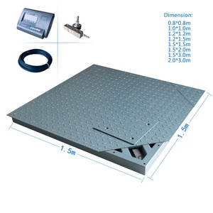 산업용 디지털 계량 스케일 1*1m <span class=keywords><strong>800kg</strong></span> 플랫폼 바닥 계량 스케일 - Product Image 3