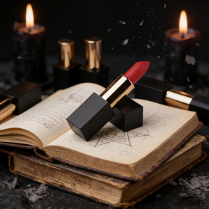 Lipstik Matte 5g tahan lama Label pribadi untuk wanita tahan air Vegan Mineral berpigmen Makeup kotak kustom garis bibir - Product Image 3