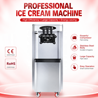 Nouvelle Conception Machine à Glace Soft 3 Parfums Prix de Gros Commerciale, Machine à Fabrication de Crème Glacée Italienne