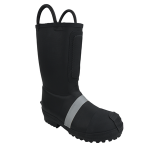 Bottes de sécurité à embout d'acier pour pompiers, bottes d'équipement minier pour unisexe, utilisation été/automne/printemps, tige en tissu extensible, semelle intérieure en EVA - Product Image 1