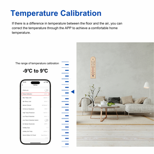 Thermostat Wifi numérique personnalisé pour la maison, appartement, chauffage électrique avec thermostat Tuya Smart Life - Product Image 5