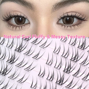 Cils faux autocollants à 10 rangées très vendus, imperméables, style 3D moelleux, sans colle, tenue longue durée, forte adhérence - Product Image 4