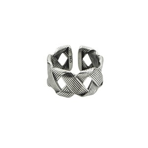 Anillo Geométrico de Plata de Ley S925 Yinruitai para Mujer, Estilo Abierto, Uso Diario - Product Image 5