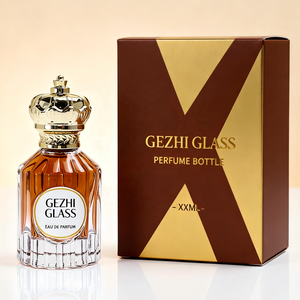 Botellas de Perfume Vacías de 50 <span class=keywords><strong>ml</strong></span> de Alta Popularidad, Botellas de Perfume Redondas Vintage Bonitas, Botella de Perfume de 50 <span class=keywords><strong>ml</strong></span> con Caja y Tapa de Corona - Product Image 5