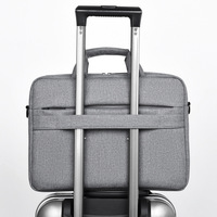 Maletín Impermeable de Poliéster para Computadora Portátil, Bolsa de Mensajero, Maletín de Trabajo, Bolsa de Hombro para Laptop, Resistente al Desgaste y a los Impactos para Hombre