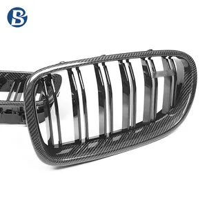 Grade de fibra de carbono para para-choques dianteiros de carros, grade de malha para BMW 5 Series F10 F18 2010-2016