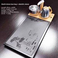 Plateau à thé Wujin, ensemble de thé, cuisinière à induction, usage domestique, Dehua, moderne, minimaliste, simple, table à thé Kung Fu