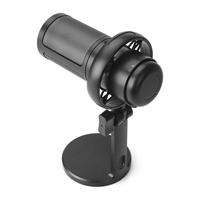 Microphone de studio USB professionnel RGB pour jeux, microphone à condensateur filaire pour enregistrement en direct, carte son de bureau, portable, facile à utiliser