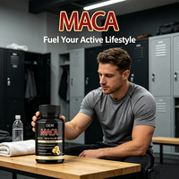 Capsules OEM Maca Plus avec Cordyceps et Ginseng – Complément alimentaire à base de plantes pour la puissance et l'endurance masculine