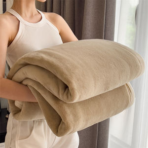 Selimut bulu kura-kura emas berat badan tinggi kustom selimut penutup beludru susu dua sisi tebal multifungsi Kelas a - Product Image 1