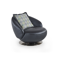 Fauteuil de salon pivotant rond moderne de luxe populaire pour salon, chaise longue, fauteuils