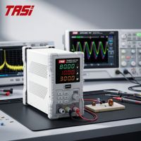 Alimentation électrique programmable TASI TDC8010 avec connexion PC RS232, stockage de données sur 3 groupes, 80V 10A, source de laboratoire certifiée CE FCC