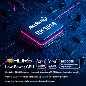 Boîtier <span class=keywords><strong>TV</strong></span> Android Zoku C5ultra RK3518 WiFi6 HD ultra 16 Go, résolution de décodage 8K, Android 14, décodeur - Product Image 4