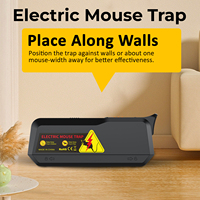 Piège à souris Choc électrique avec haute tension pour tuer la souris Rat Rongeur Pas de poisons et piège à souris électrique intérieur sûr
