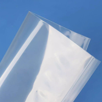 Sac refermable en PE recyclable et réutilisable avec fermeture éclair, poignée longue, emballage transparent pour l'utilisation en supermarché alimentaire