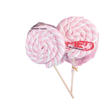 Vente en gros de bonbons moelleux pour enfants de 35 g, grande rouleau de guimauves en forme de fleur, bouquet de sucettes créatif, décoration, cadeau, fruité, halal