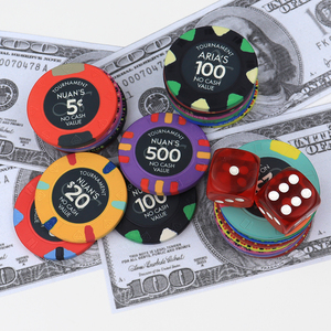 Bán Sỉ Chip Poker Bằng Gốm 39Mm Sang Trọng Bộ Monte Carlo 10G Tùy Chỉnh Logo Của Bạn Khắc Cho Trò Chơi Casino - Product Image 2