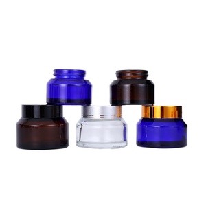 Tarro de vidrio inclinado de 15g, 30g, 50g, con hombro inclinado, para crema, cosméticos, vacío, mate, esmerilado, ámbar, negro - Product Image 4