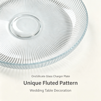 Plateau de présentation en verre blanc transparent avec couvercle, écologique, adapté à la décoration de table de mariage et à la décoration intérieure, personnalisable