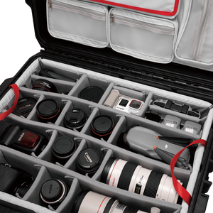 Étui rigide étanche personnalisé L215XH pour appareil photo, boîte à outils en plastique IP67 avec compartiment rembourré pour appareil photo <span class=keywords><strong>Canon</strong></span> EOS - Product Image 4