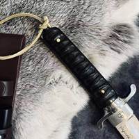 Couteau droit forgé à la main en une seule pièce, pour la survie en plein air, la chasse, le camping, le bushcraft, outil EDC, vente en gros OEM