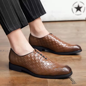 Chaussures habillées décontractées pour hommes de haute qualité, best-seller, en cuir véritable, oxfords, fermeture à lacets, antidérapantes, toujours tendance - Product Image 6