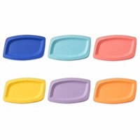 Plat en mélamine incurvé durable et alimentaire, personnalisé pour le service de restauration commerciale
