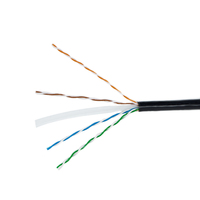 Cable Ethernet Cat6 para exteriores, personalizado de fábrica, cable de red Netlink, RJ45, cobre 24AWG, SFTP, retráctil.