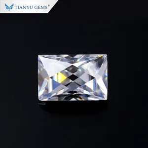 Tianyu gems DEF color vvs grade french cut moissanite diamonds 5*7mm 1ct loose stone