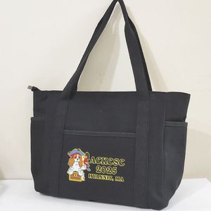 Bolsa de Tela Ecológica Reutilizable con Logotipo Personalizado, Bolsa de Lona Orgánica con Asas de Cuerda para Compras - Product Image 1