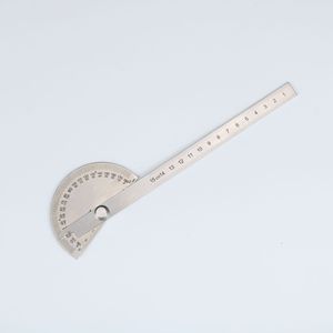 Thước đo góc Đo góc Đo bằng thép không gỉ góc Đo 180 độ hình bán nguyệt chế biến gỗ góc vuông thước đo - Product Image 6