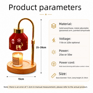 Nouvelle Lampe <span class=keywords><strong>Chauffe</strong></span>-Cire <span class=keywords><strong>de</strong></span> Noël, Lampe d'Aromathérapie, Motifs Élan, Flocon <span class=keywords><strong>de</strong></span> Neige, Père Noël, <span class=keywords><strong>Chauffe</strong></span>-Cire Fondue, Minuteur et Variateur <span class=keywords><strong>de</strong></span> Lumière <span class=keywords><strong>de</strong></span> Noël - Product Image 6