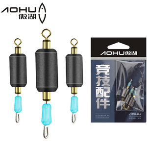 Plomada de pesca cilíndrica Aohu de 5g con clip de silicona para pesca en río - Product Image 4