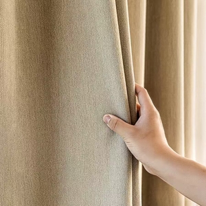 Alta qualità fatta a mano su misura a forma di S casa a pieghe soggiorno camera da letto tende oscuranti moda ospedale lino - Product Image 5
