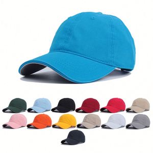 Casquettes de baseball unisexe de qualité supérieure, 100 % coton, 6 panneaux, non structurées, avec logo brodé personnalisé, style Dad Hat, vierges - Product Image 2