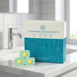 Pastiglie Detergenti per <span class=keywords><strong>Lavastoviglie</strong></span> 3 in 1 al Limone, Anti-Calcare, con Funzione Risciacquo, per la Pulizia della Cucina - Product Image 3