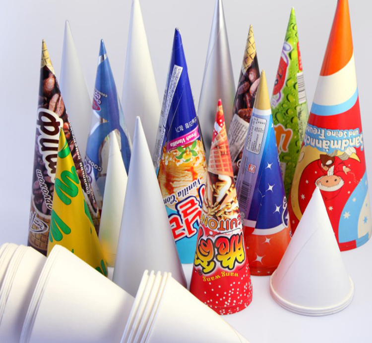 CPC-200 Paper Cone Sleeve Machine for Ice Cream/Fully Automatic Ice Cream Cup Paper Cone Sleeve Making Machine