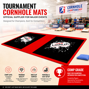Tapis de jeu de Cornhole personnalisé imprimé sur mesure, tapis de lancer de marque OEM pour la vente en gros et la revente en vrac - Product Image 2