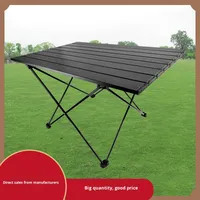 Vente directe d'usine, meubles d'extérieur, table pliante en alliage d'aluminium, pieds pliants, rectangulaire, camping, portable, multifonctionnelle